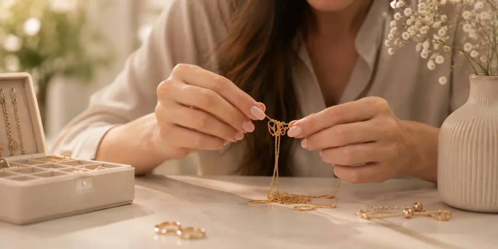 بهترین روش نگهداری گردنبند.